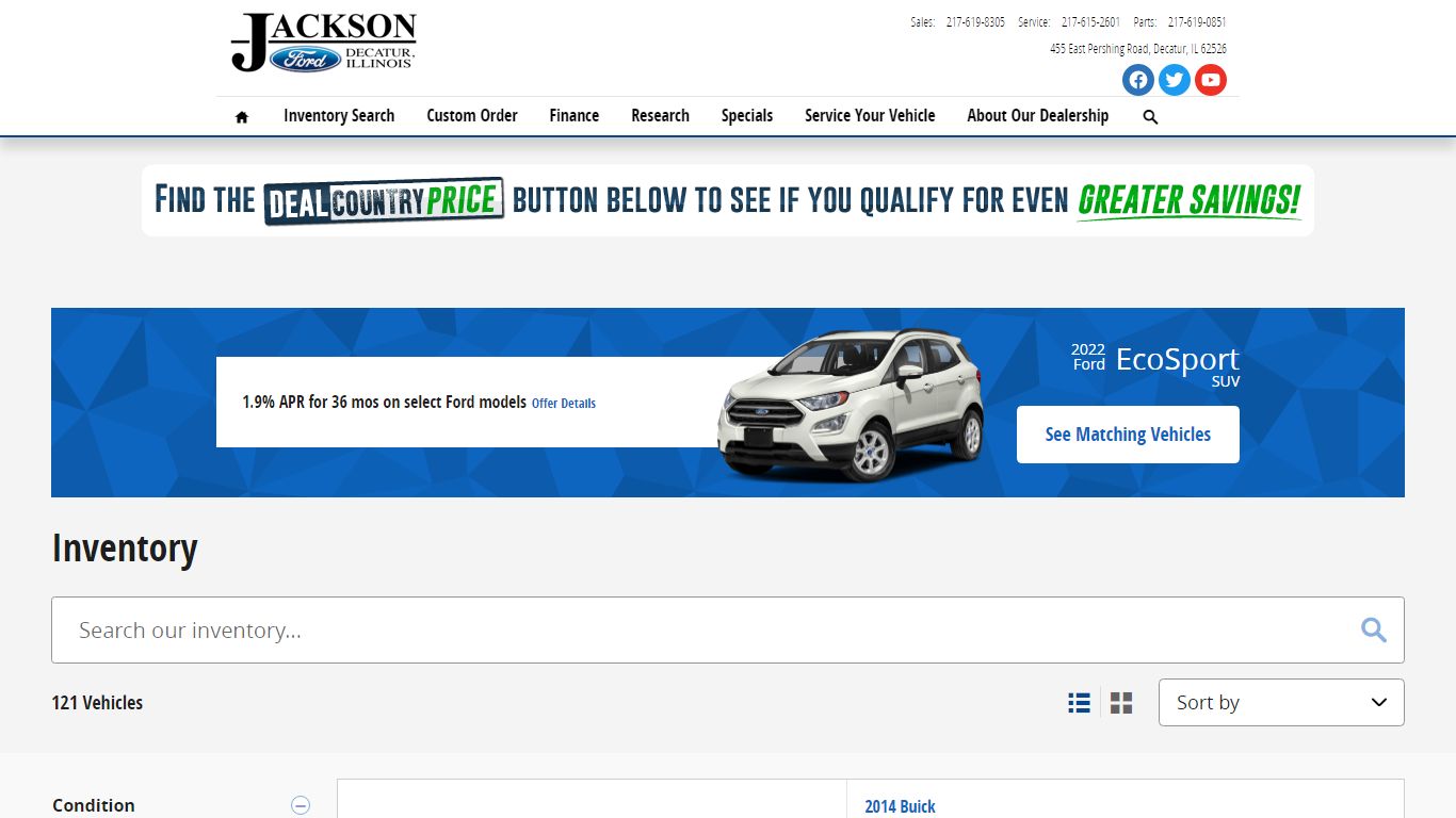 Inventory | Jackson Ford Inc.